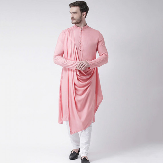 https://letshopz.com/products/men-pink-solid-straight-kurta-with-attached-drape