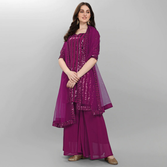 https://letshopz.com/products/purple-embroidered-sequined-silk-georgette-semi-stitched-dress-material