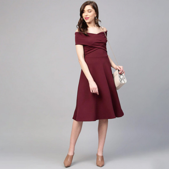 https://letshopz.com/products/burgundy-off-shoulder-pleated-fit-flare-dress