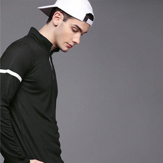 https://letshopz.com/products/men-black-self-design-mock-collar-t-shirt