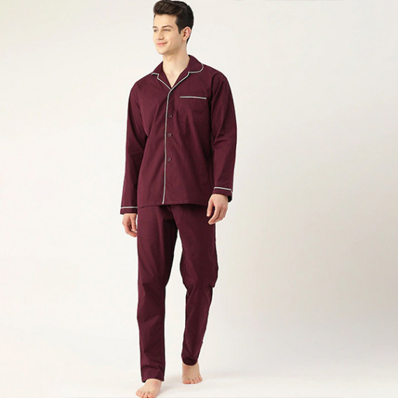 https://letshopz.com/products/men-burgundy-pure-cotton-solid-nightsuit