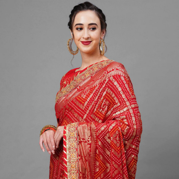 https://letshopz.com/products/red-gold-toned-woven-design-bandhani-saree