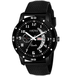 Matrix Day & Date Display Analog Wrist Watch for Men & Boys